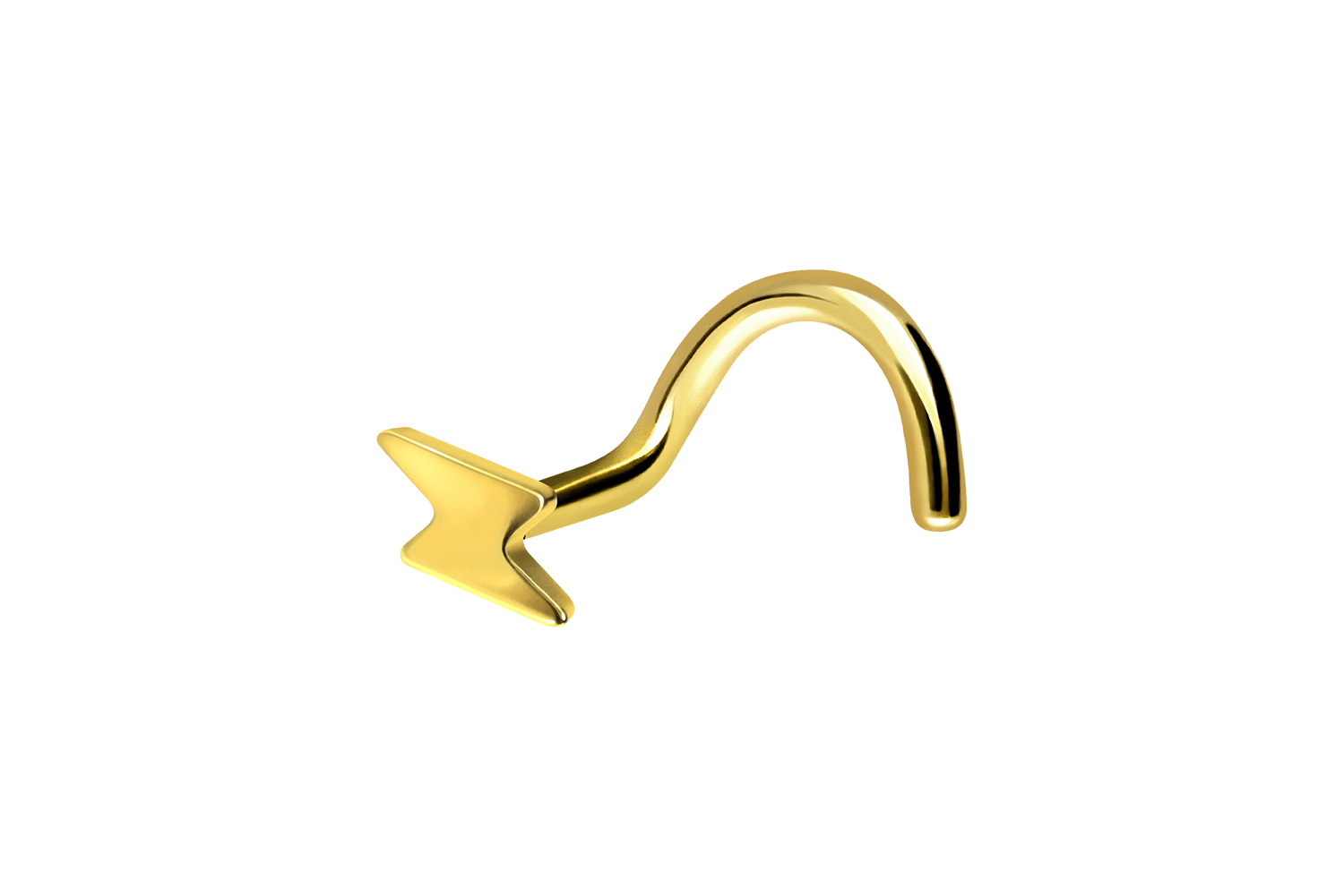 Titan Nasenstecker Nasenpiercing Spirale BLITZ